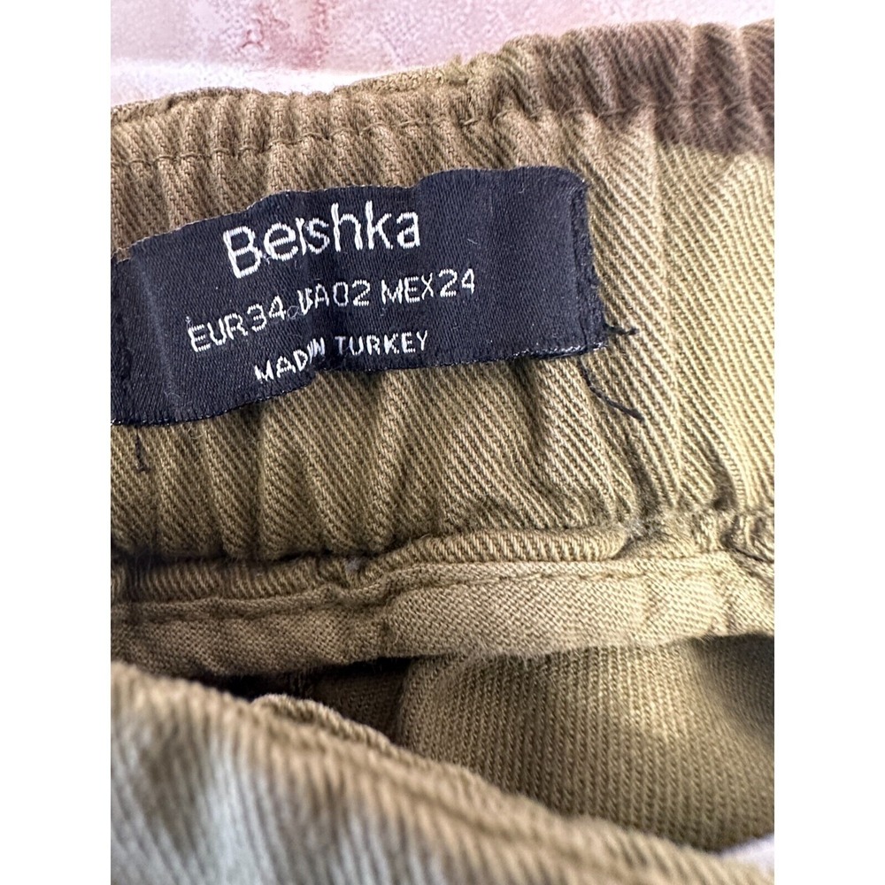 Bershka Olive Cargo Pants women Size 2 - Picture 8 of 10